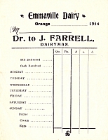1908 Emmaville Dairy Receipt James Farrell.jpg