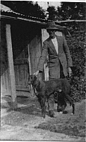 1926 Robert Farrell with his greyhound.jpg