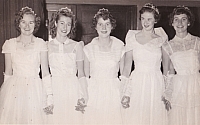 1954 Formal with Alma Farrell (nee Gill) and Marlene Farrell (nee Kind).jpg